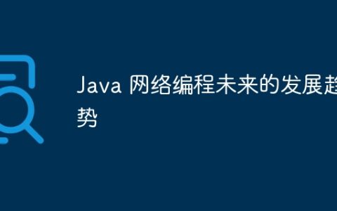 Java 网络编程未来的发展趋势