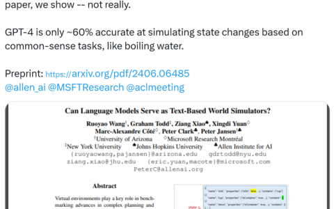 ACL 2024论文盖棺定论：大语言模型≠世界模拟器，Yann LeCun：太对了