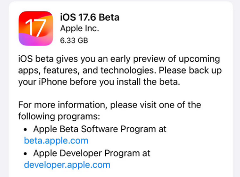 iOS/iPadOS17.6Beta更新了哪些内容?如何升级?