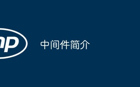 中间件简介