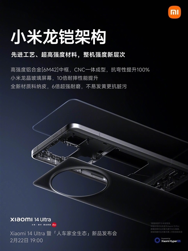 小米申请“小米龙铠”商标,全新防护方案亮相小米14 Ultra