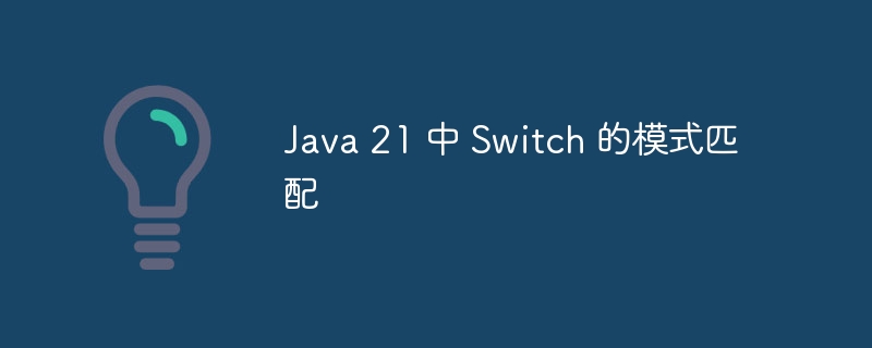 java 21 中 switch 的模式匹配
