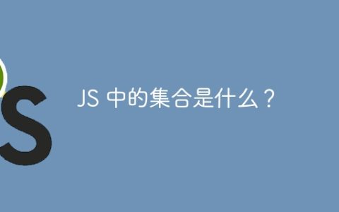 JS 中的集合是什么？