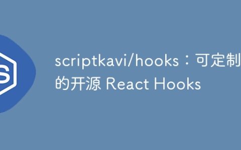 scriptkavi/hooks：可定制的开源 React Hooks