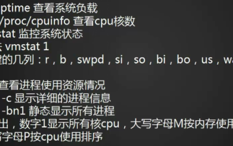 使用w查看系统负载详解