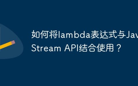 如何将lambda表达式与Java Stream API结合使用？