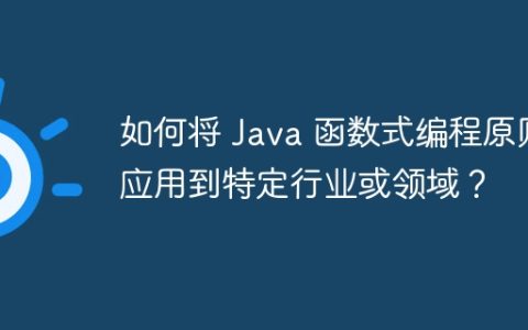 如何将 Java 函数式编程原则应用到特定行业或领域？