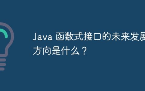 Java 函数式接口的未来发展方向是什么？