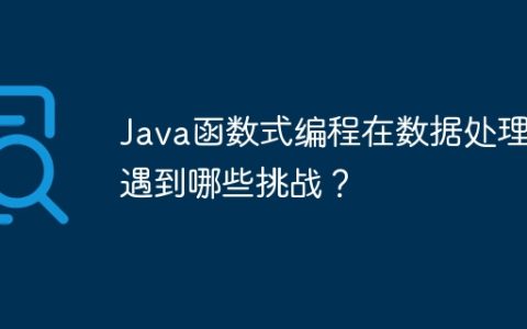Java函数式编程在数据处理中遇到哪些挑战？