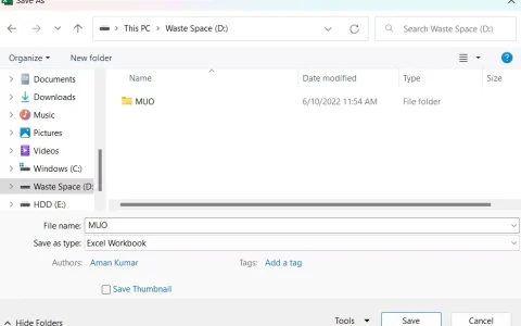 如何修复Windows Microsoft Excel Document Not Saved错误