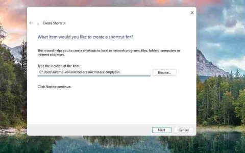 怎么使用NirCmd设置Windows命令快捷方式