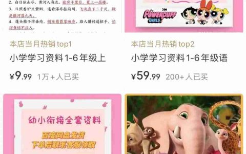 在小红书上卖小学资料，赚了16w