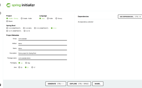 Java Spring Boot使用登录gradle项目