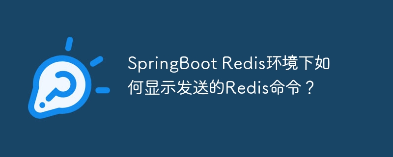 springboot redis环境下如何显示发送的redis命令?