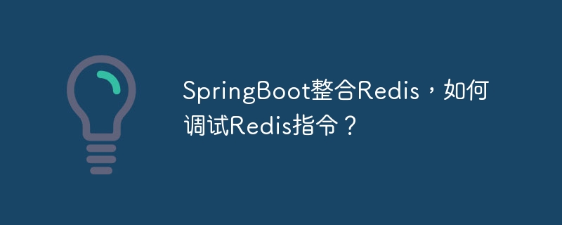 springboot整合redis,如何调试redis指令?