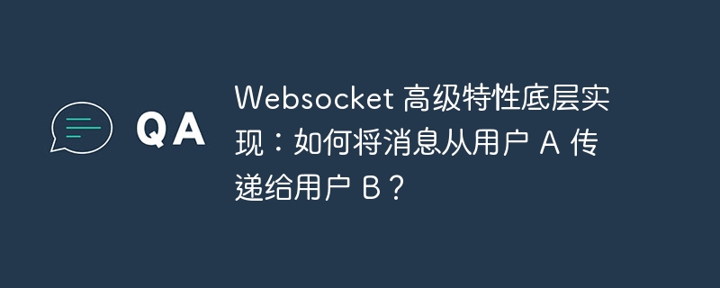websocket 高级特性底层实现:如何将消息从用户 a 传递给用户 b?