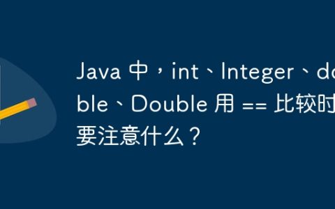 Java 中，int、Integer、double、Double 用 == 比较时需要注意什么？