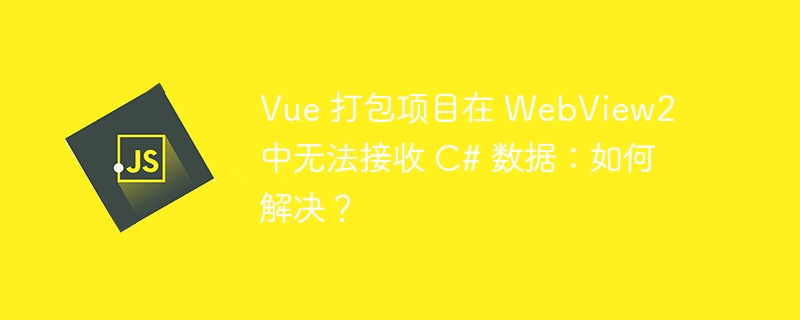 vue 打包项目在 webview2 中无法接收 c# 数据:如何解决?