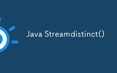 Java Streamdistinct()
