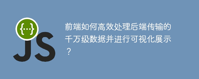 前端如何高效处理后端传输的千万级数据并进行可视化展示?