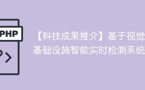 【科技成果推介】基于视觉的基础设施智能实时检测系统