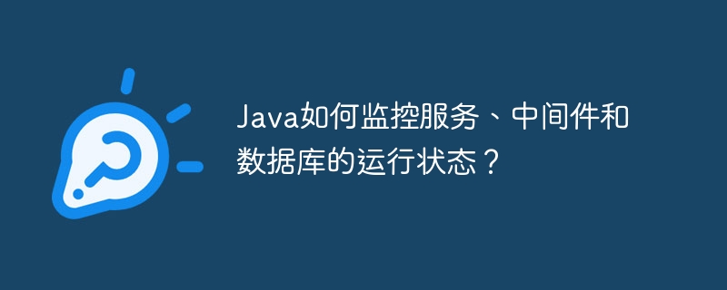 java如何监控服务、中间件和数据库的运行状态?