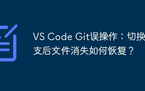 VS Code Git误操作：切换分支后文件消失如何恢复？