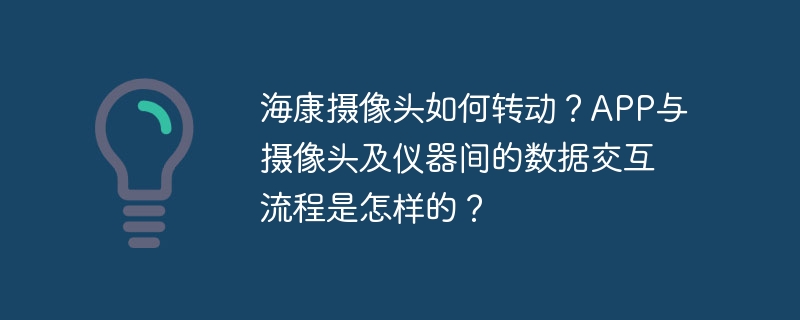 海康摄像头如何转动?app与摄像头及仪器间的数据交互流程是怎样的?