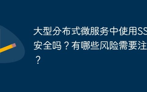 大型分布式微服务中使用SSE安全吗？有哪些风险需要注意？