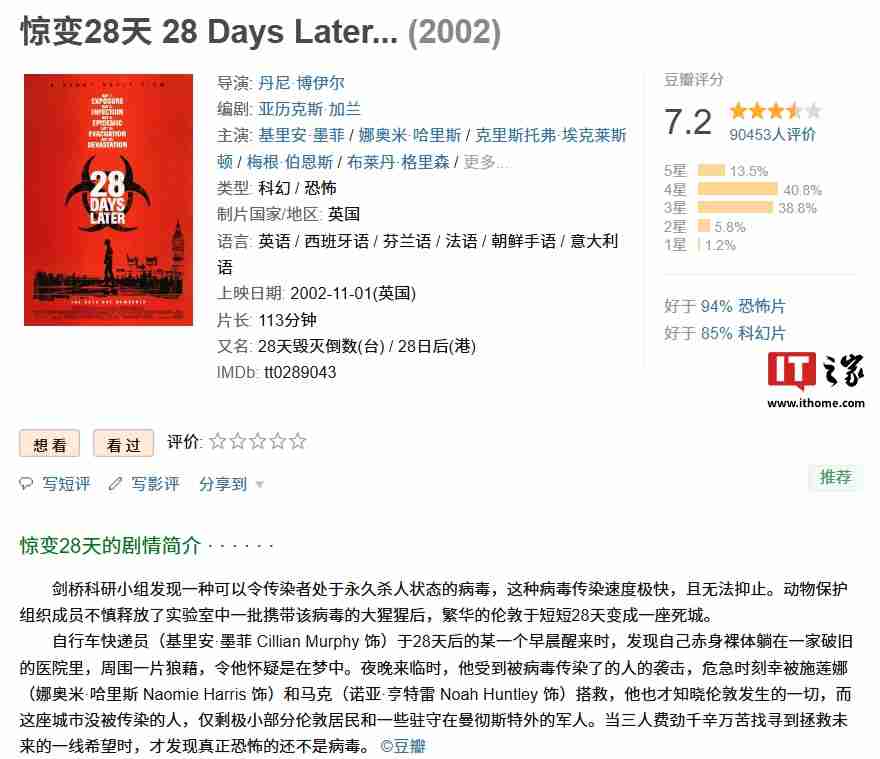 影史经典惊悚片《惊变 28 天》续作《惊变 28 年》首支预告发布,明年 6 月 20 日北美上映