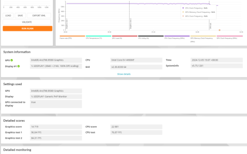 英特尔锐炫 B580 显卡 3DMark Time Spy 跑分高出 A770 约 11.86%