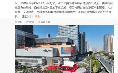 阿里巴巴华中总部项目商业投入运营