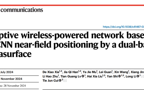 西安电子科技大学团队在 Nature Communications 上发表最新成果