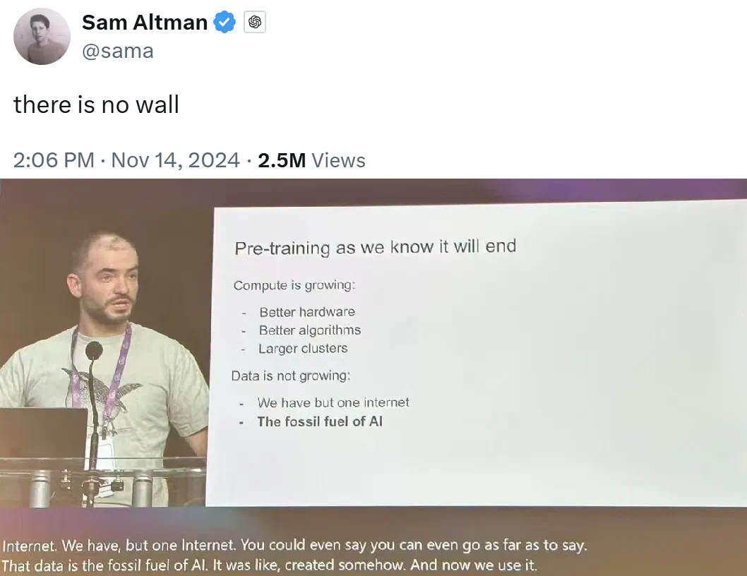 Sam Altman和Ilya Sutskever对Scaling Law的不同观点