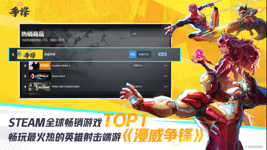 刚上线就斩获多个全球年度十佳,《漫威争锋》让全球玩家见证国产游戏的魅力