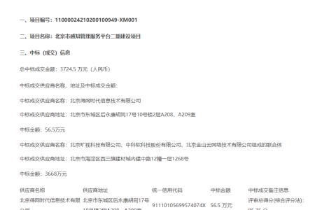 旷视中标！AI+驱动北京城市感知管理跃升