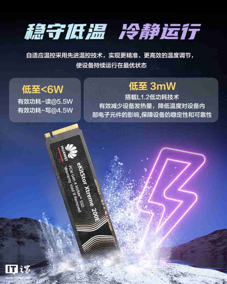 1TB 售价 499 元,华为坤灵 eKitStor Xtreme 200E 固态硬盘发售