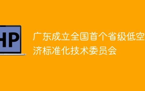 广东成立全国首个省级低空经济标准化技术委员会