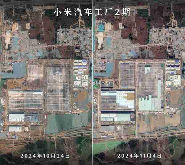 小米汽车工厂二期进展曝光:涂装车间设备疯狂制作中