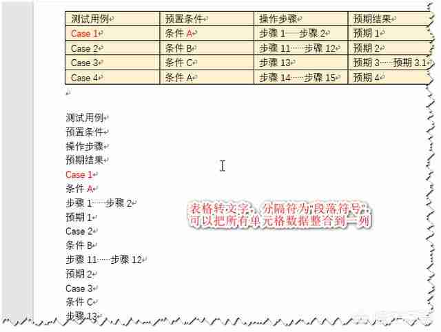 如何将word文档中的表格转化为纯文本?