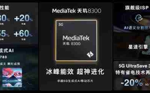 MediaTek次旗舰级新品天玑8300有「三个飞跃」