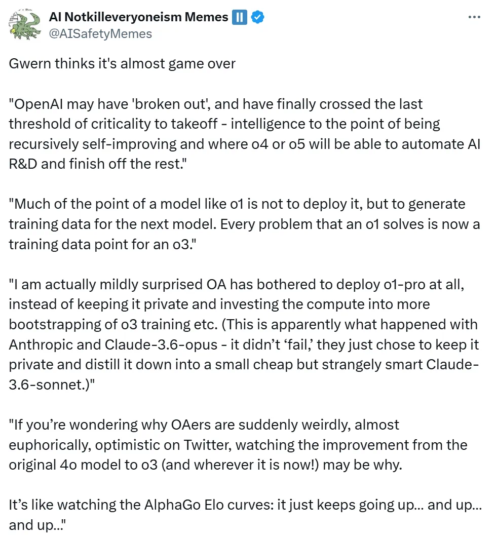 游戏结束了?OpenAI可能已经突破,跨过起飞的最后临界阈值