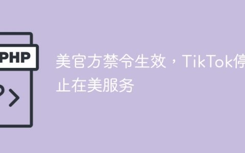 美官方禁令生效，TikTok停止在美服务