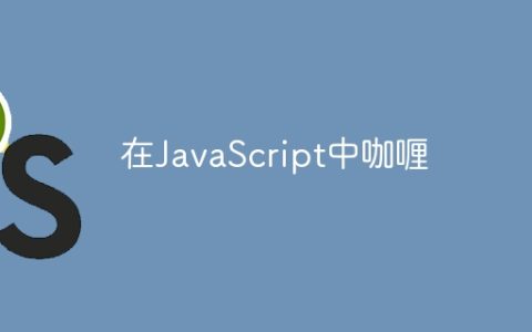 在JavaScript中咖喱