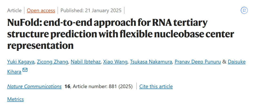 实现5Å全原子RMSD,普渡大学深度学习方法准确预测RNA三级结构,登Nature子刊