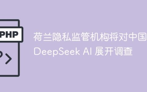 荷兰隐私监管机构将对中国 DeepSeek AI 展开调查
