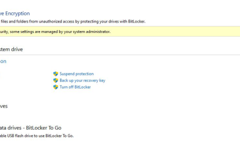 BitLocker 新漏洞：Win10 / Win11 控制面板跳错误提醒
