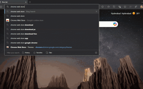 微软“围堵”谷歌浏览器：Bing 搜索“Chrome Web Store”跳推荐