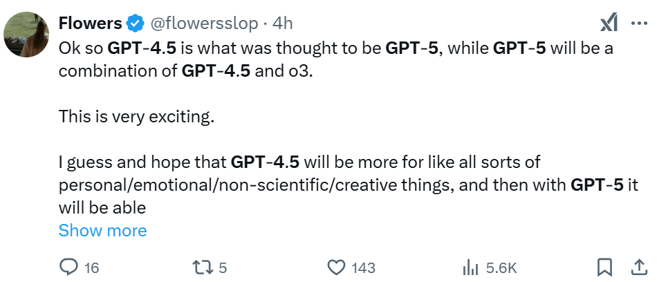 刚刚,奥特曼剧透GPT-4.5、GPT-5重大更新,o3取消独立发布