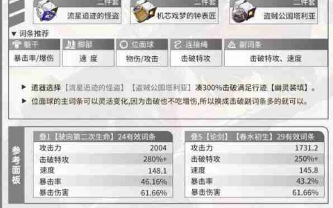 《崩坏星穹铁道》2.2下半UP角色培养指南一图流